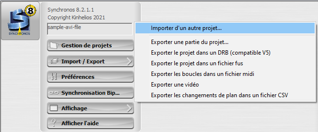 menu-affichage-import-projet.png
